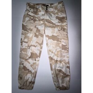 Sanctuary Camouflage Cargo Jogger Pants Women's Size 2 Beige Khaki Tan